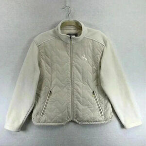 Storm Creek Women's Fleece Jacket Size Large Cream Full Front Zip